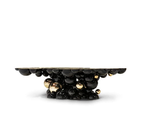 Tavolino basso design originale - NEWTON - BOCA DO LOBO - in metallo / con supporto in alluminio / su misura