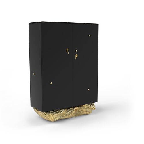 Credenza alta - ANGRA - BOCA DO LOBO - contemporanea / in legno laccato / in marmo