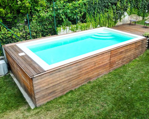 Piscina in pannelli - Mediterranea - Piscine Acquaform - prefabbricata / modulare / bordo integrato