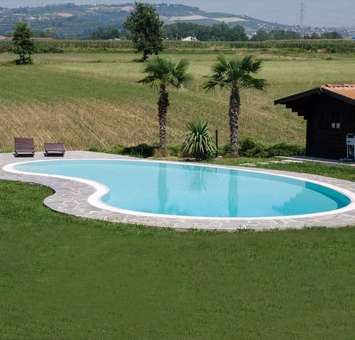Piscina su misura - Rubino - Piscine Acquaform - bordo integrato / da esterno / interrata