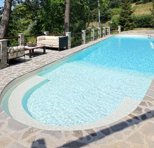 Piscina su misura - Seabeach - Piscine Acquaform - bordo integrato / da esterno / interrata