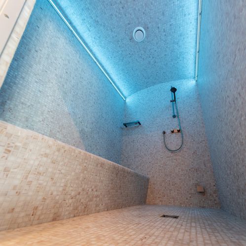 Bagno di vapore turco - Piscine Acquaform - con doccia integrata / piastrellato