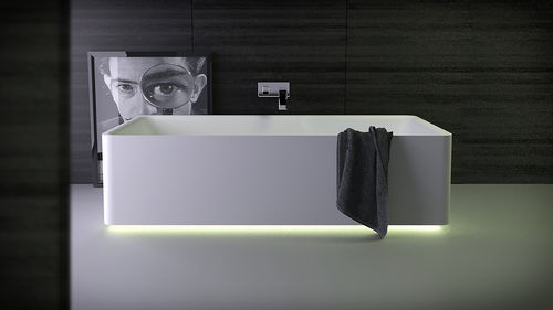 Vasca da bagno da appoggio - SHINE - KNIEF & CO. GmbH - in Solid Surface / bianca