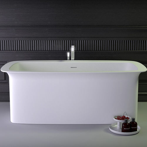 Vasca da bagno da appoggio - GLAM 150 - KNIEF & CO. GmbH - in Solid Surface / bianca