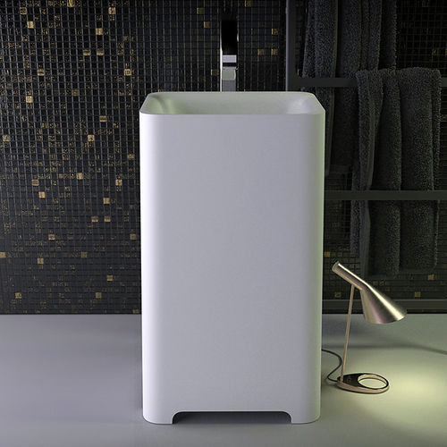 Lavabo autoportante - FEEL - KNIEF & CO. GmbH - in Solid Surface / quadrato / contemporaneo
