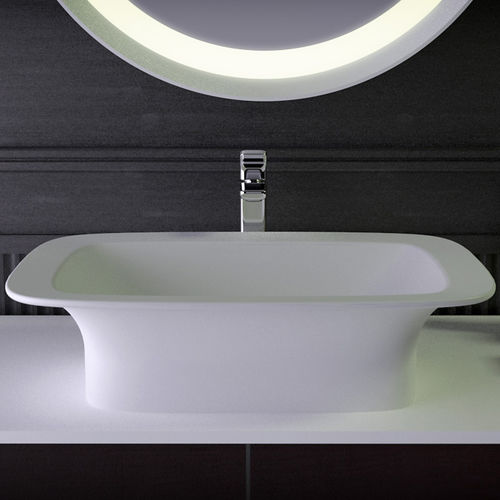 Lavabo da appoggio - GLAM - KNIEF & CO. GmbH - in Solid Surface / contemporaneo