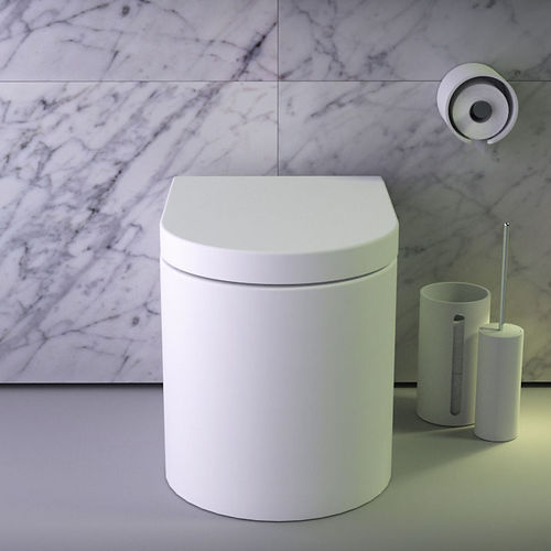 WC da appoggio - GLOW - KNIEF & CO. GmbH - in ceramica / senza brida / moderno