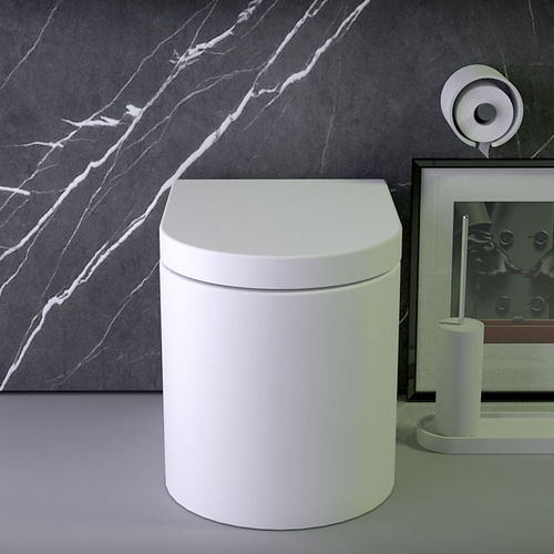WC da appoggio - PEARL - KNIEF & CO. GmbH - in ceramica / senza brida / moderno