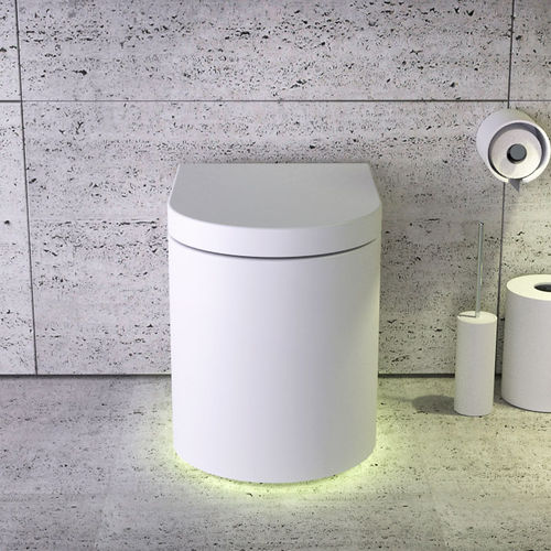 WC da appoggio - MOON - KNIEF & CO. GmbH - in ceramica / senza brida / moderno