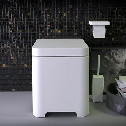 WC da appoggio - FEEL - KNIEF & CO. GmbH - in ceramica / senza brida / moderno