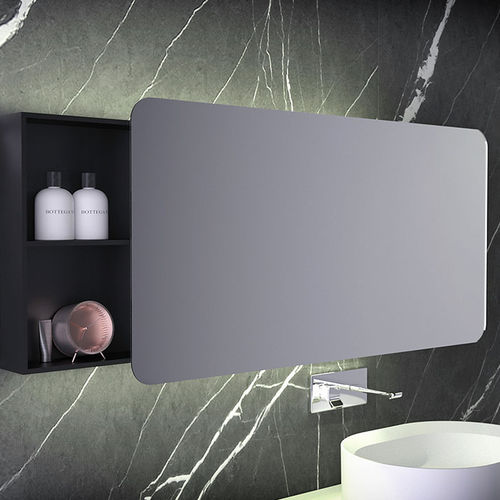 Specchio da bagno a muro - KNIEF & CO. GmbH - contemporaneo / rettangolare / in Solid Surface