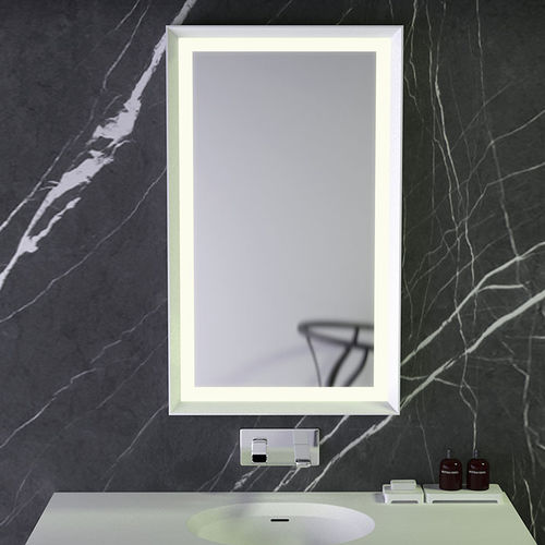Specchio da bagno a muro - KNIEF & CO. GmbH - contemporaneo / quadrato / in Solid Surface
