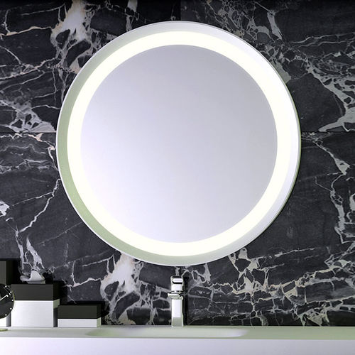 Specchio da bagno a muro - KNIEF & CO. GmbH - contemporaneo / rotondo / in Solid Surface