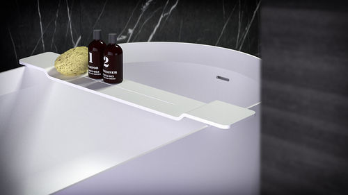 Mensola per vasca da bagno in Solid Surface - BATH BRIDGE - KNIEF & CO. GmbH - bianca