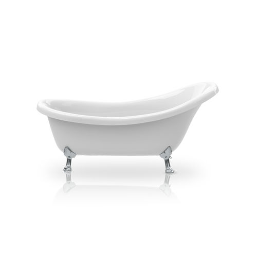 Vasca da bagno ovale - VICTORIAN - KNIEF & CO. GmbH - con piedi / in acrilico / bianca