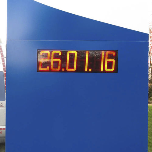 Orologio contemporaneo - ZA/ ZB/ ZAH/ ZBH - RGB Technology s.c. - a muro / digitale / per spazio pubblico