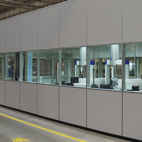Parete fissa - ECO - Ge Giussani - a vetrina / in alluminio / per uso industriale