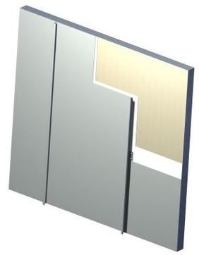 Rivestimento di facciata in pannelli - MetalTech-USA - in metallo / liscio / con giunti a doppia aggraffatura