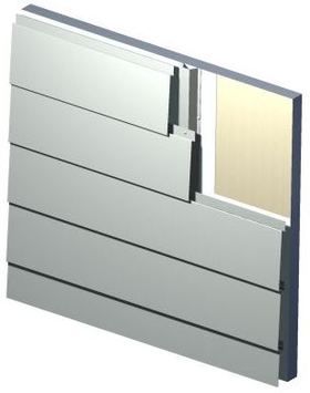 Rivestimento di facciata in pannelli - MT SHIPLAP - MetalTech-USA - in metallo / liscio