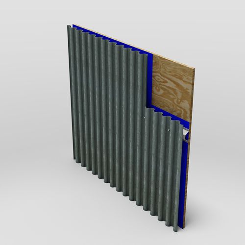 Copertura in lastra in acciaio - MT SINUSOIDAL - MetalTech-USA - in alluminio / aspetto tegola / ondulata