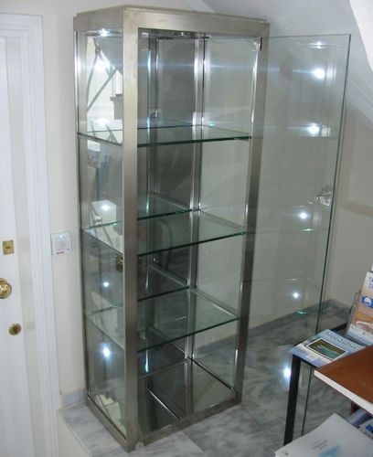 Vetrina contemporanea - pure inox - in acciaio inossidabile / contract
