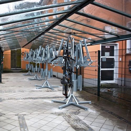 Rastrelliera per biciclette a pavimento - CAROUSSEL - NORCOR MOB.URBAIN - in acciaio galvanizzato / professionale