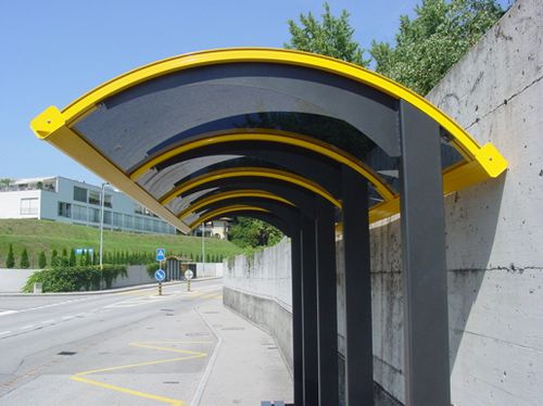 Pensilina per fermata d'autobus in alluminio - Eurobus-2015 - NORCOR MOB.URBAIN