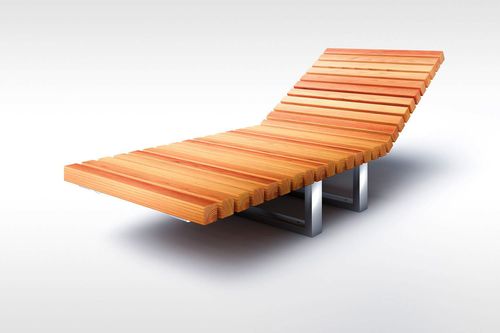 Chaise longue contemporanea - TORD-2018 - NORCOR MOB.URBAIN - in teak / per edifici pubblici / ecolabel FSC