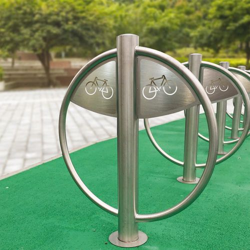 Poggia-biciclette a pavimento - APOYOX-SIGN - NORCOR MOB.URBAIN - per spazio pubblico / in acciaio inossidabile / professionale