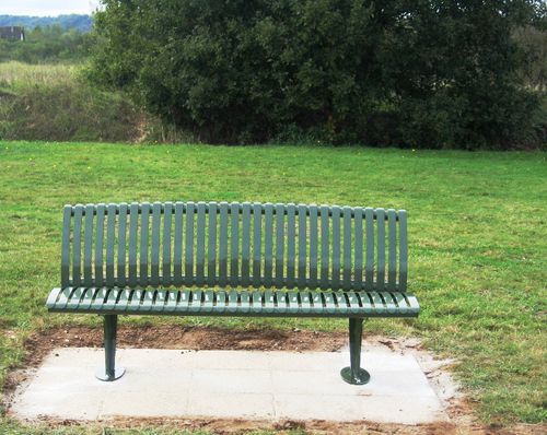 Panca per spazi pubblici contemporanea - PLANO-PREMIUM - NORCOR MOB.URBAIN - in acciaio con rivestimento a polvere / con schienale / senza braccioli