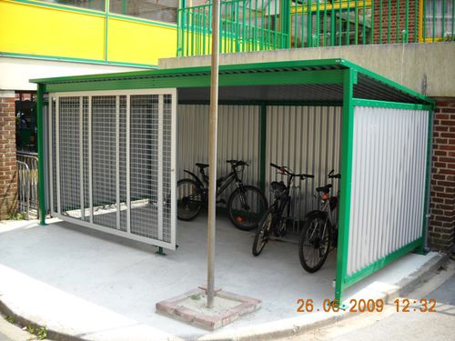 Pensilina per biciclette sicura - E-BOX FERME - NORCOR MOB.URBAIN - modulare / in acciaio / in alluminio
