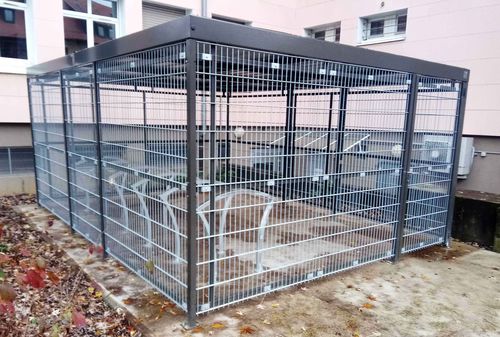 Pensilina per biciclette sicura - 5-LOCK - NORCOR MOB.URBAIN - modulare / in acciaio / per spazi pubblici