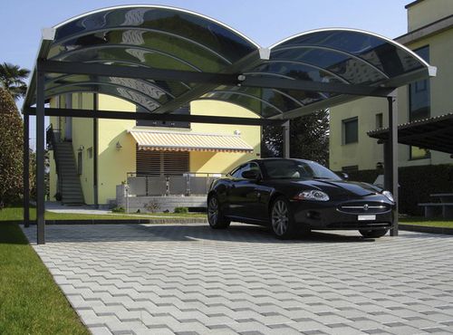 Tettoia per posto-auto per spazi pubblici - PREMIUM - NORCOR MOB.URBAIN - in acciaio galvanizzato / in acciaio laccato / 2 posti