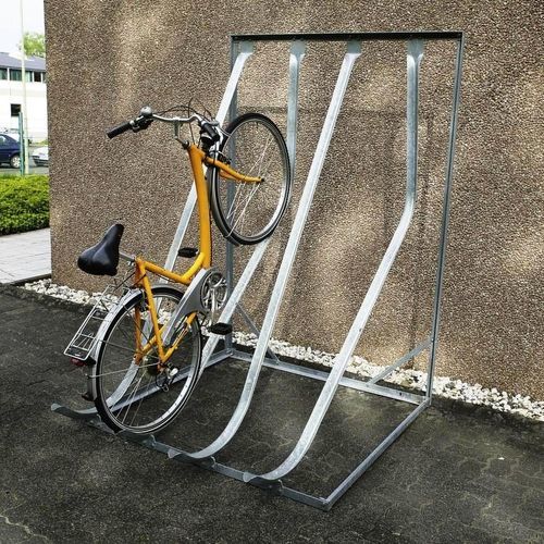 Rastrelliera per biciclette a pavimento - INKLINUM-W - NORCOR MOB.URBAIN - con sistema di sicurezza / verticale / da interno