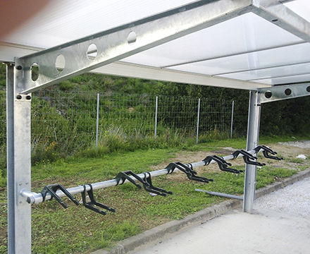 Pensilina per biciclette modulare - TYPE 4-SF/DF - NORCOR MOB.URBAIN - in acciaio galvanizzato / per spazi pubblici