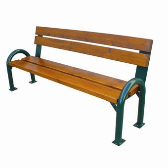 Panca per spazi pubblici contemporanea - CAP-COD - NORCOR MOB.URBAIN - in acciaio / in legno / con schienale