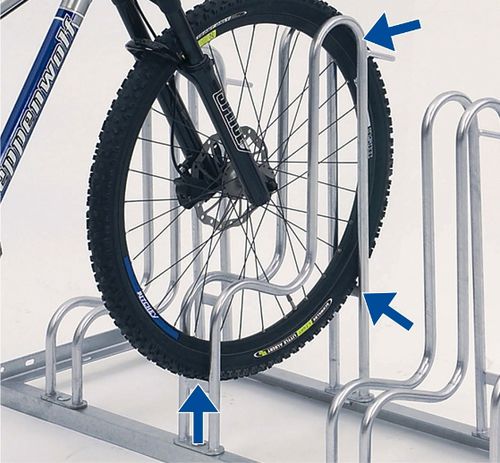 Rastrelliera per biciclette a pavimento - DESIGN4000 - NORCOR MOB.URBAIN - per spazi pubblici / in acciaio / professionale