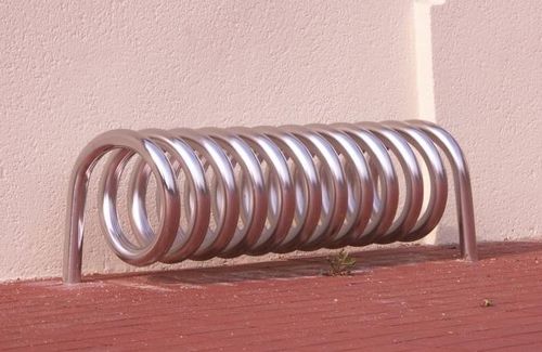 Rastrelliera per biciclette a pavimento - ESPIRAL - NORCOR MOB.URBAIN - per spazi pubblici / in acciaio / in acciaio galvanizzato