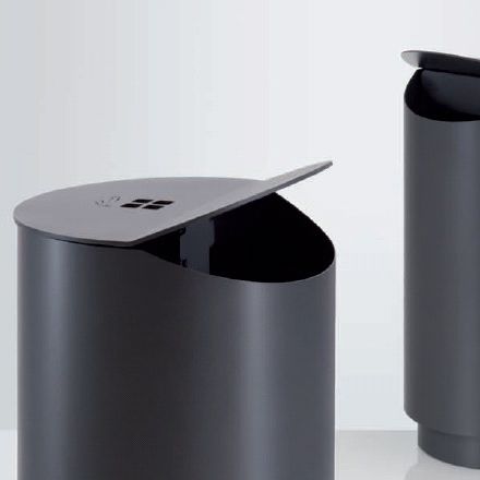Portarifiuti pubblico - FROGGIE - NORCOR MOB.URBAIN - in acciaio / con portacenere integrato / con coperchio