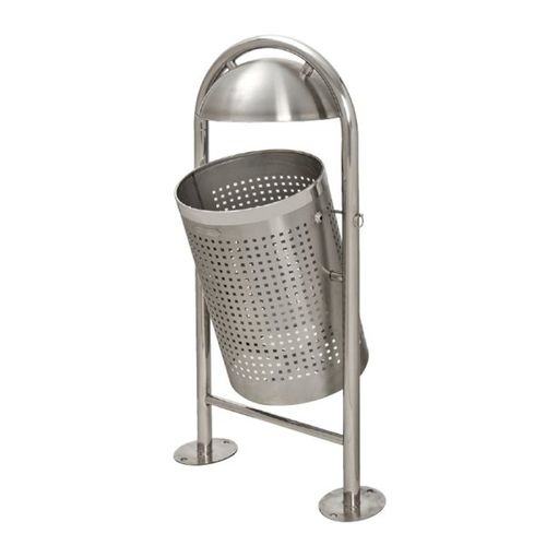 Portarifiuti pubblico - ECO-VASU-INOX - NORCOR MOB.URBAIN - in acciaio inossidabile / con coperchio basculante / contemporaneo