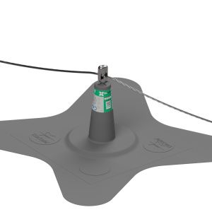 Punto di ancoraggio in acciaio inossidabile - DiaSafe® Line Multi - DIADEM - per tetto
