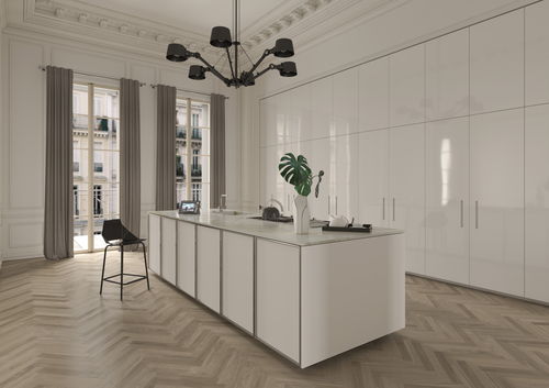 Cucina contemporanea - TK38 - Rossana - in acciaio inossidabile / impiallacciata in legno / a scomparsa
