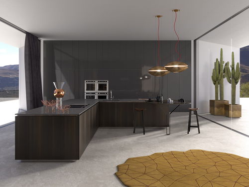 Cucina contemporanea - HD23 - Rossana - in legno / in acciaio inossidabile / in ottone