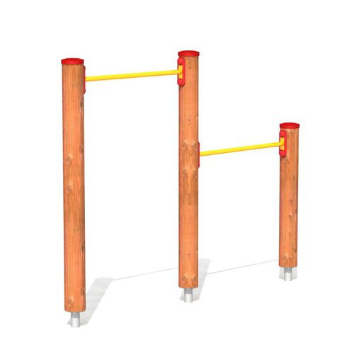 Barra di trazione doppia - MK-4203EO - Novum 4 Kids - in metallo / da esterno / per parco giochi