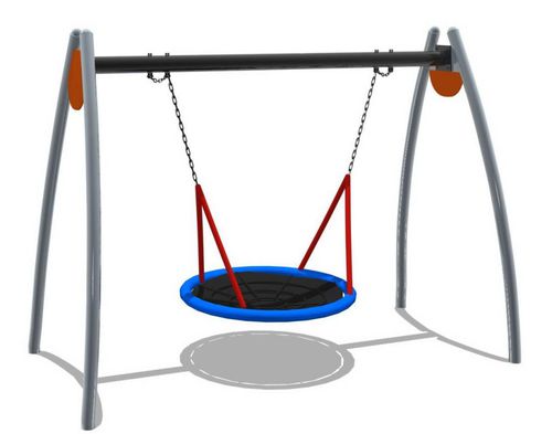 Altalena in acciaio inossidabile - MK-QQ011 G - Novum 4 Kids - in HDPE / per parco giochi