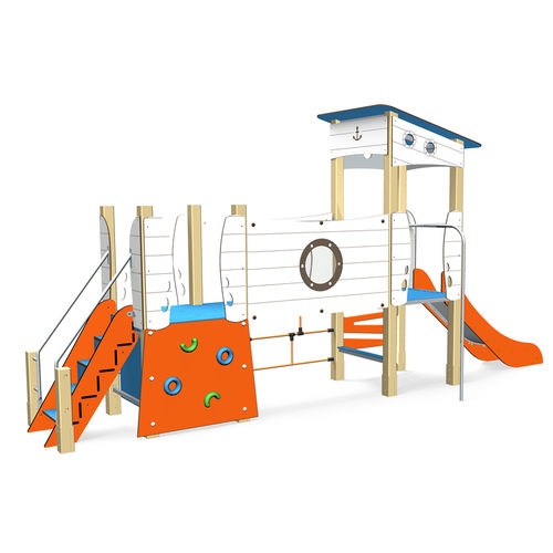 Struttura ludica per parco giochi - 3603 - Transalp - per enti locali / in legno / in alluminio