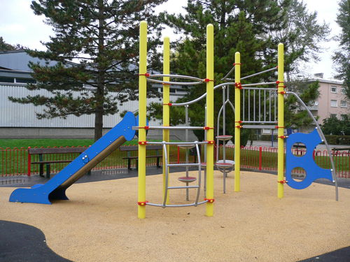 Struttura ludica per parco giochi - ATOLL : CENTAURE - Transalp - per enti locali / in EPDM / in acciaio inossidabile