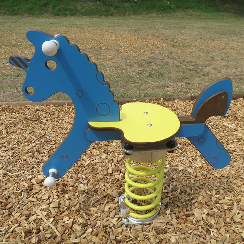 Gioco a molla in metallo - LE LICORNE - Transalp - in HPL / animale / monoposto