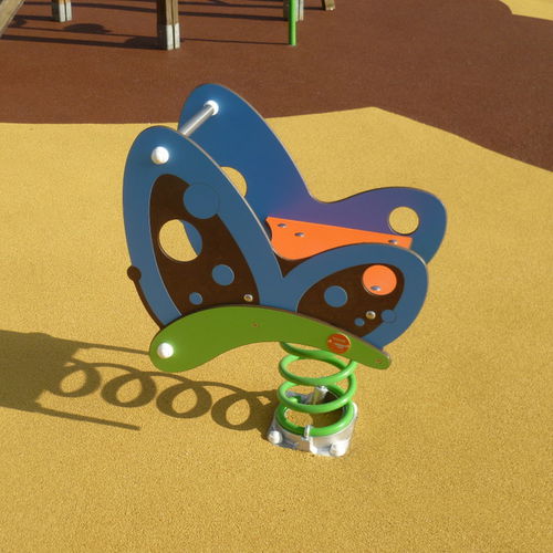Gioco a molla in metallo - LE PAPILLON - Transalp - in HPL / animale / monoposto