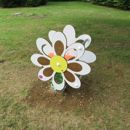 Gioco a molla in metallo - LA FLEUR - Transalp - in HPL / a fiori / monoposto